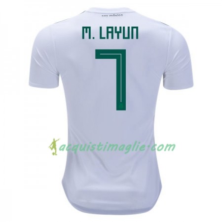 Divisa di Calcio Messico M.Layun 7 Trasferta Mondiali 2018